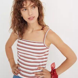 Madewell square top stripe tank